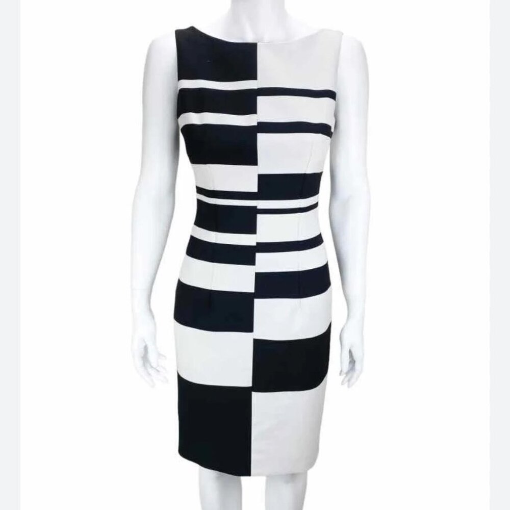 karen millen striped bodycon dress Women's Sheath Black/Ivory US Size 6 Black maxi dress with FILTER BY/BY SIZE making this piece adaptable Colour:Rose-Gold
